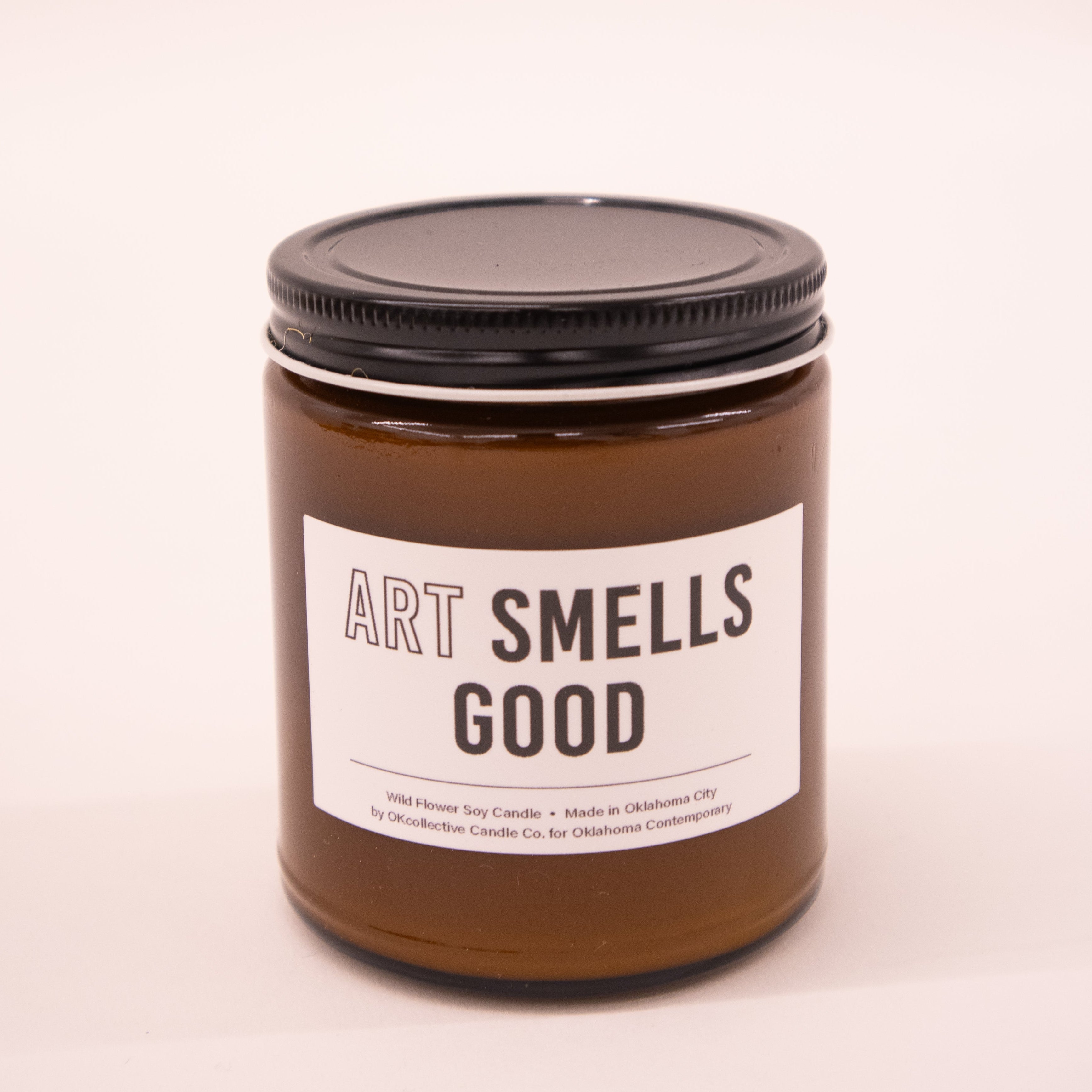 Custom "Art Smells Good" Candle - Wildflower Scent