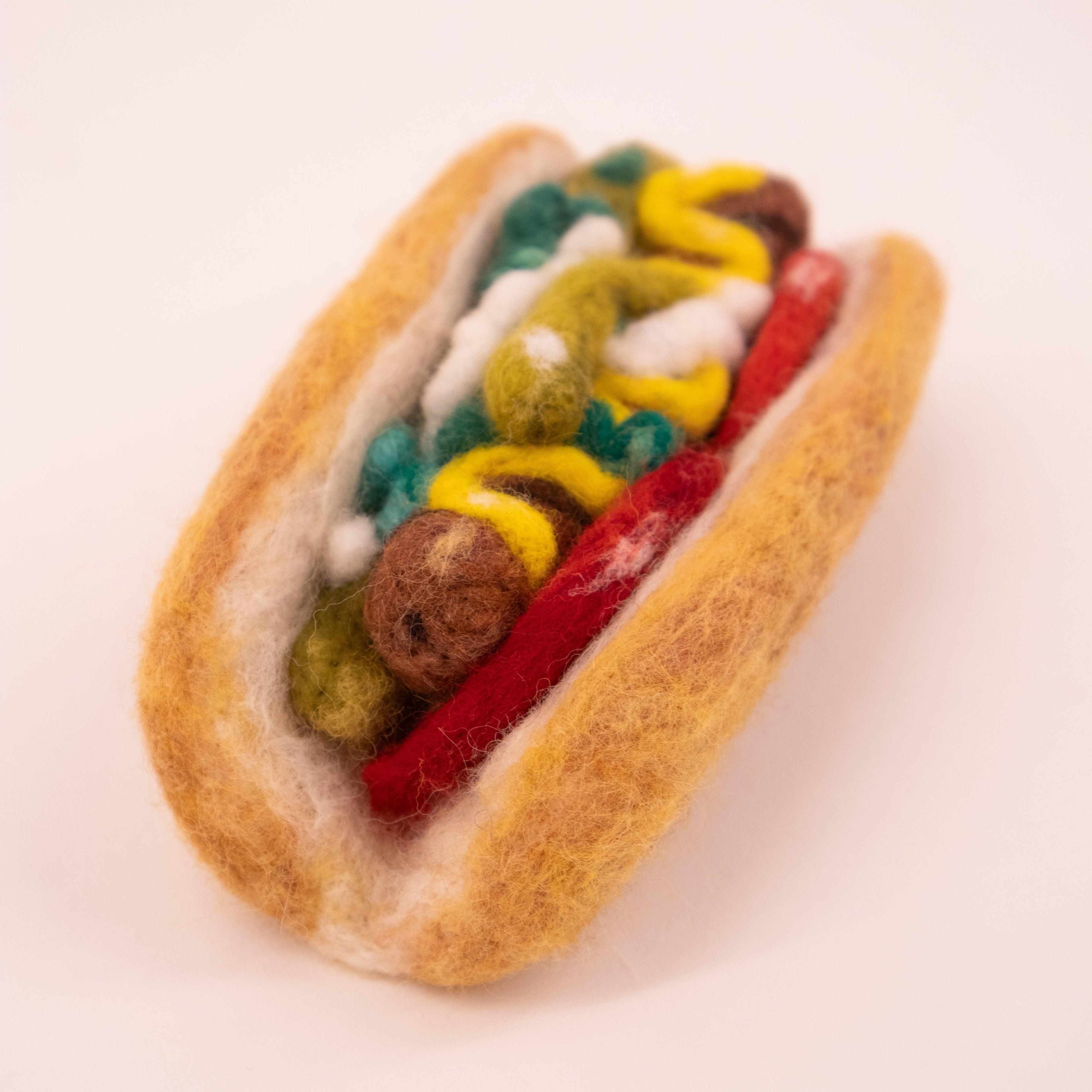 Darci Lenker Felt Art: Hot Dog