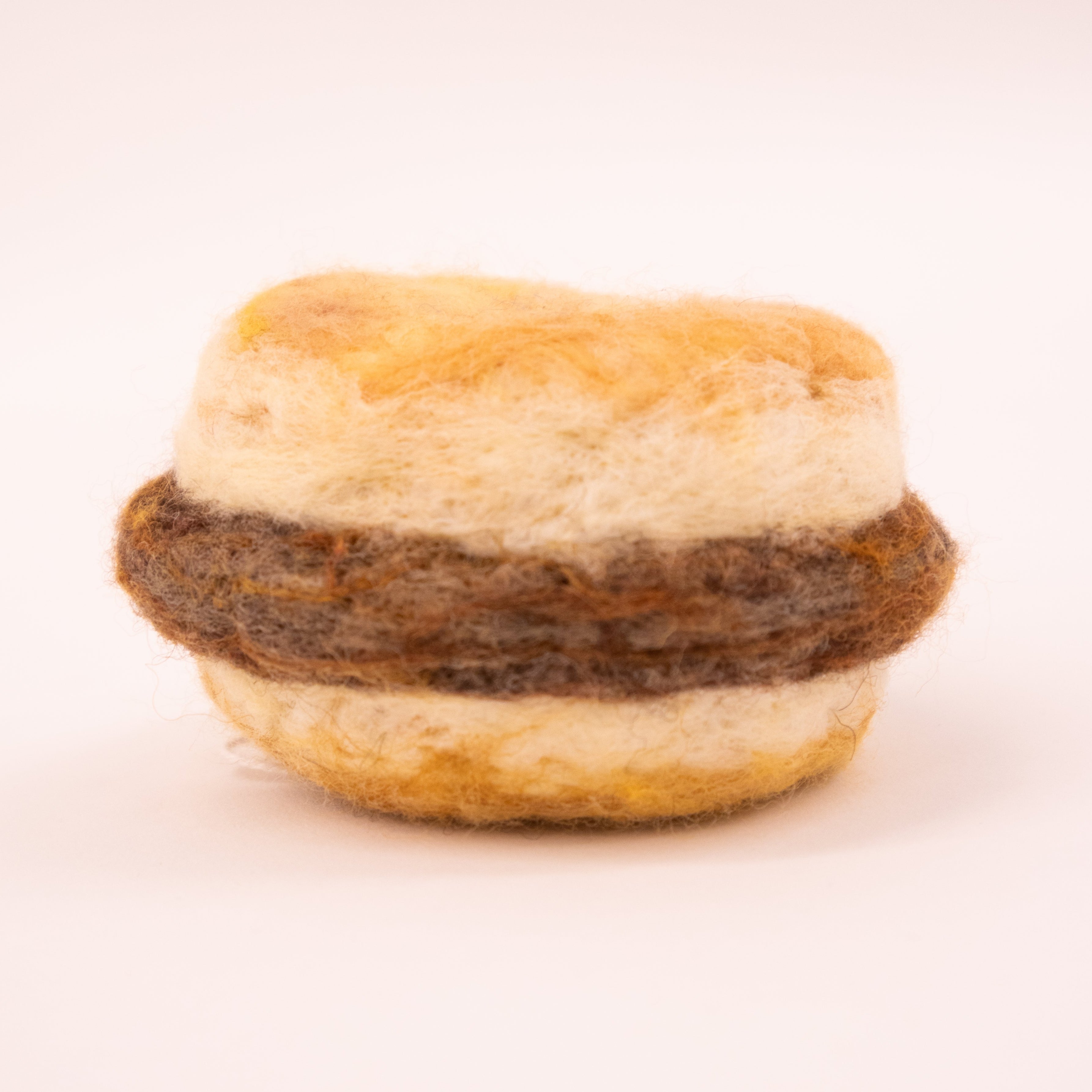 Darci Lenker Felt Art: Sausage Biscuit