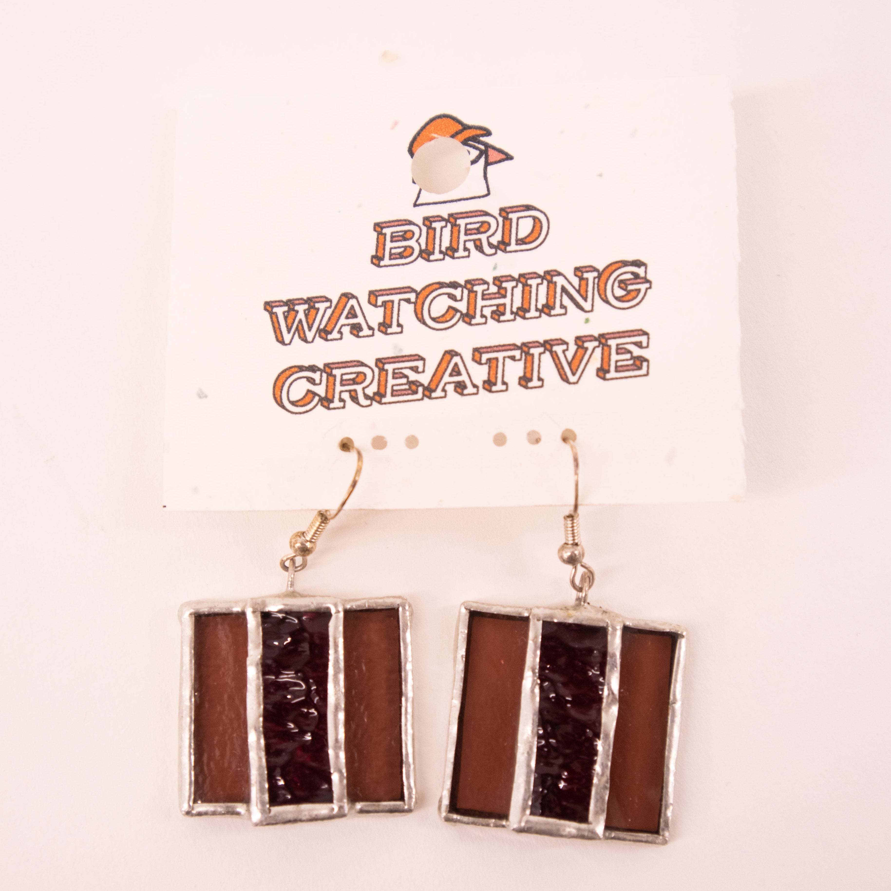 Birdwatching Creative (Anna Humes) Stained Glass Earrings