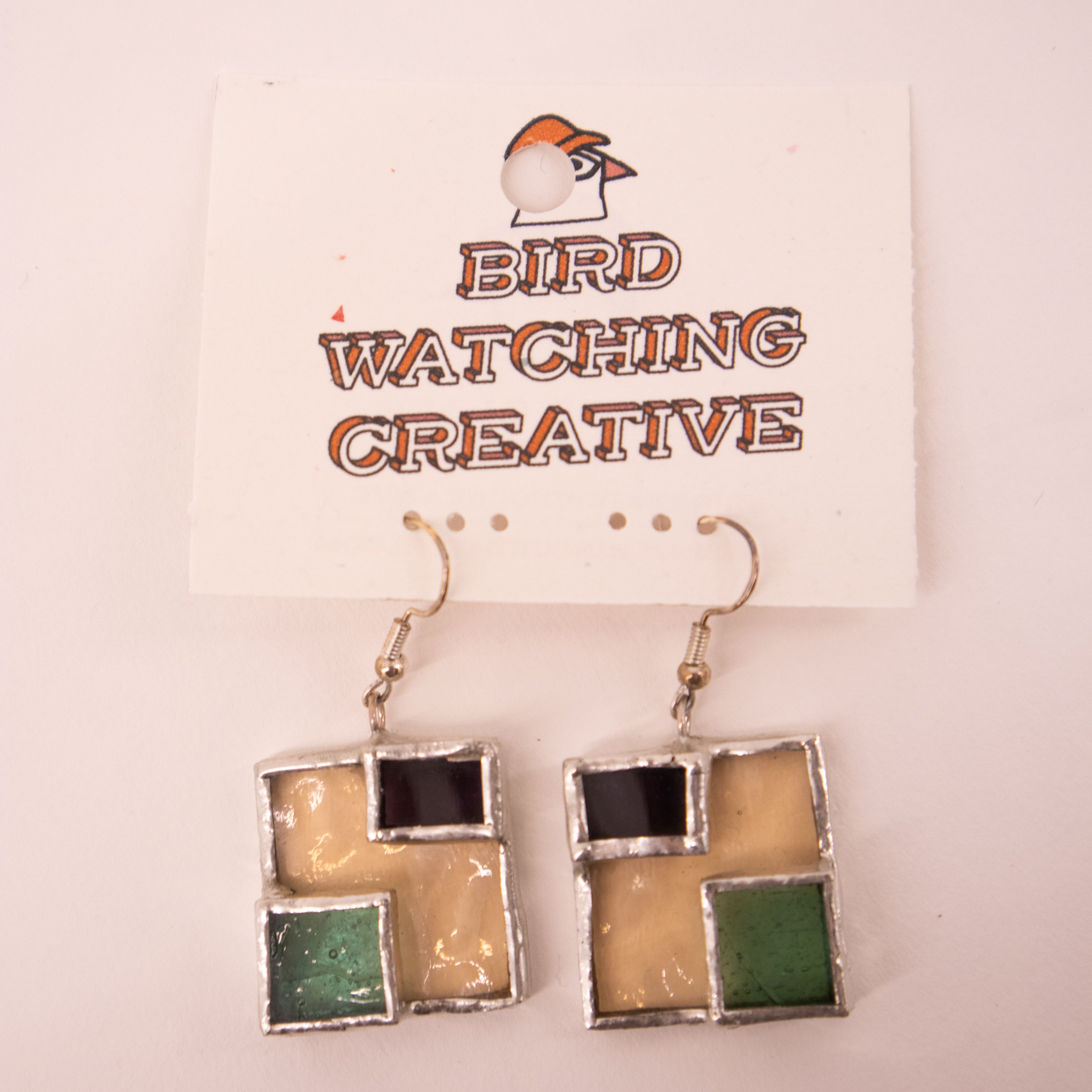 Birdwatching Creative (Anna Humes) Stained Glass Earrings