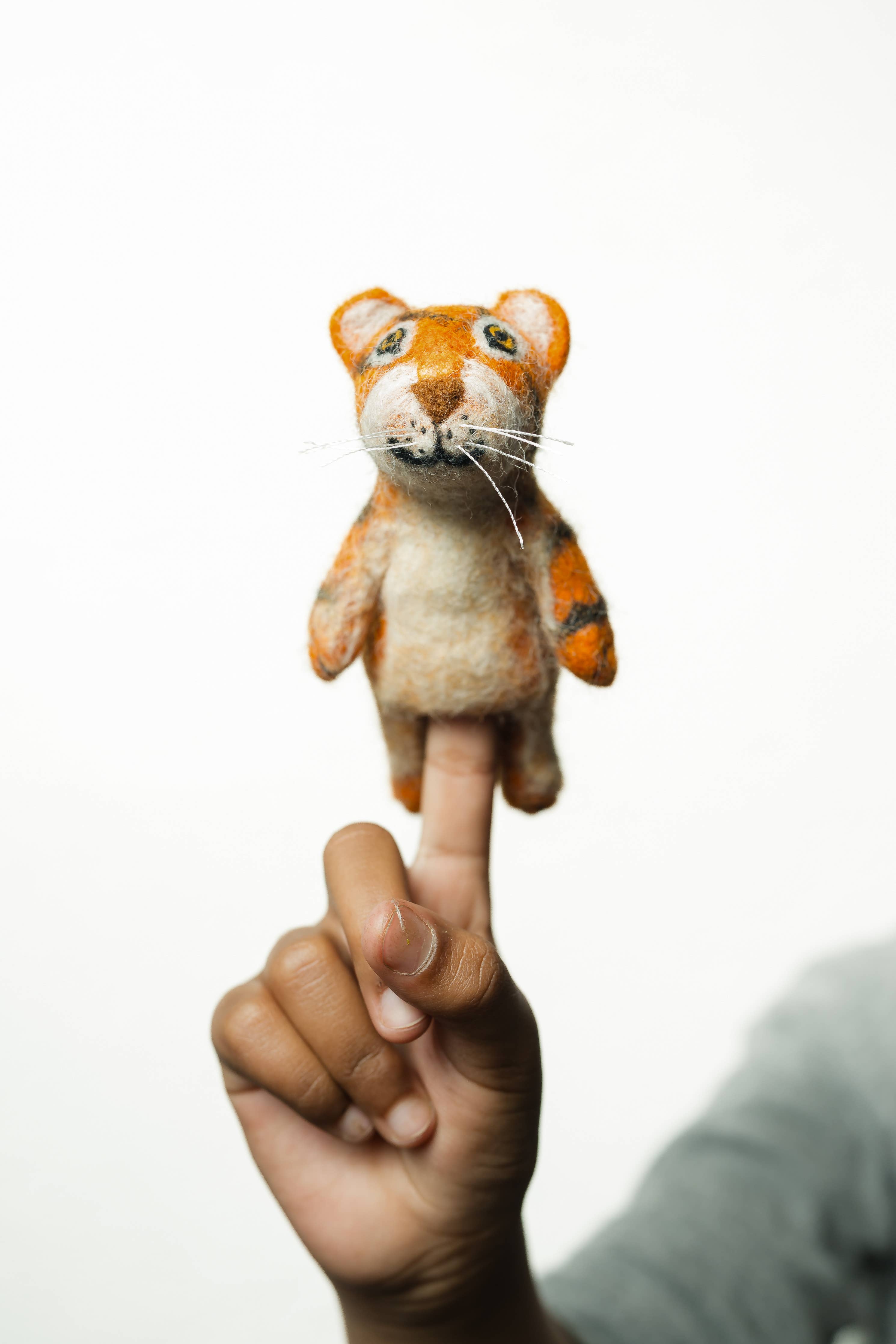 Tiger Finger Puppet