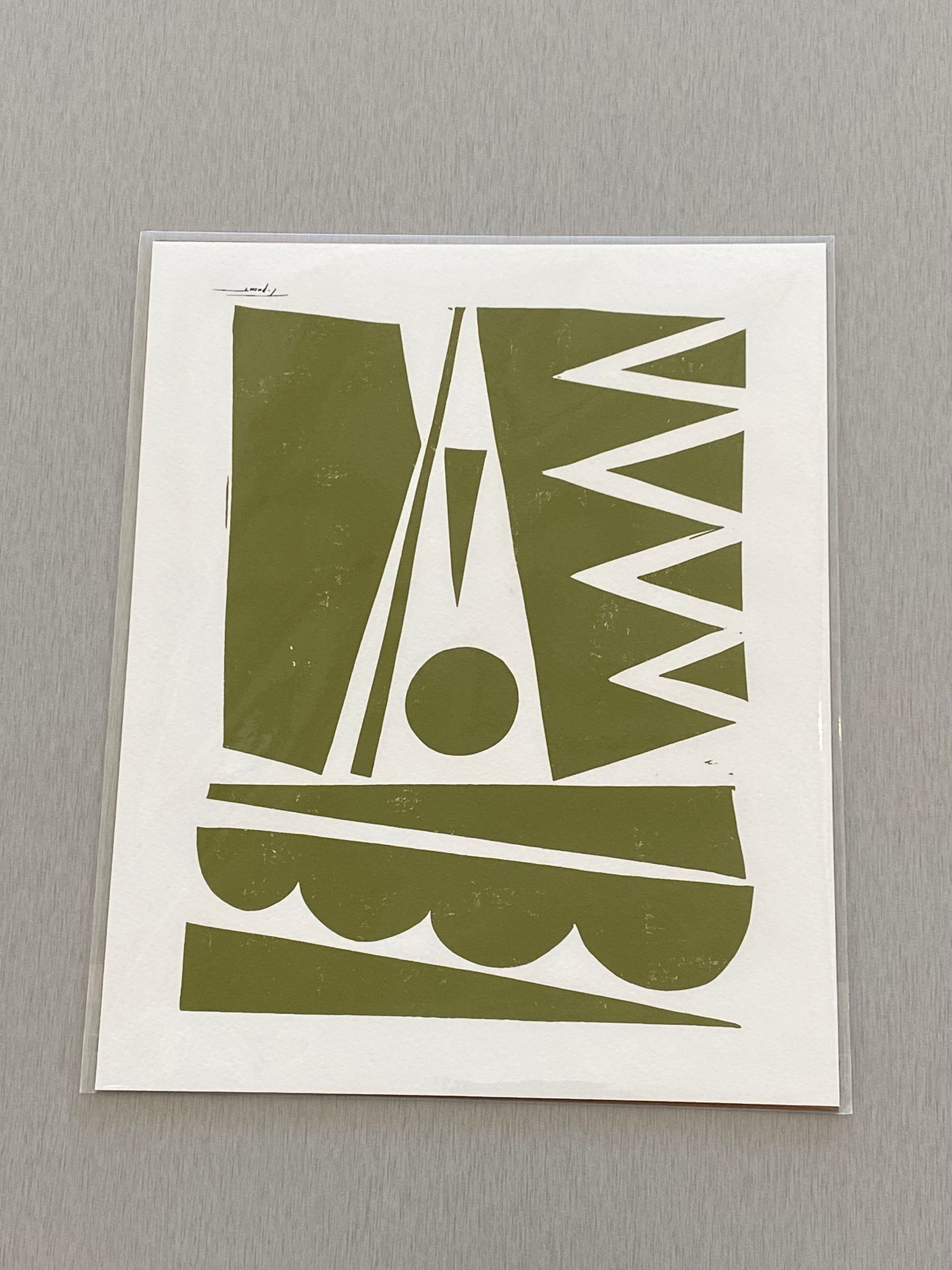 Geometric Ensemble: 8x10 / Olive Green