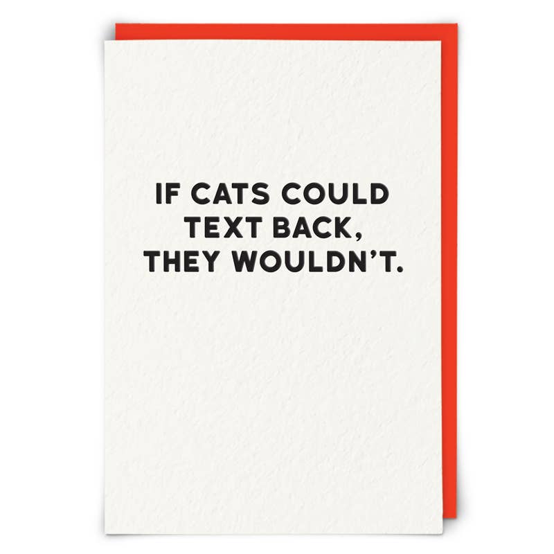 Cats Humor Greeting Card