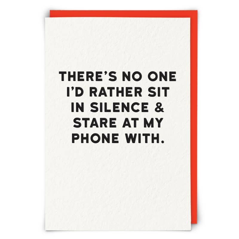Silence Humor Greeting Card