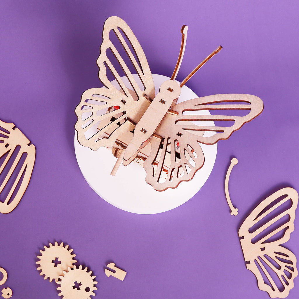 Fluttering Butterfly DIY Kit, Educational STEM Toy for Kids