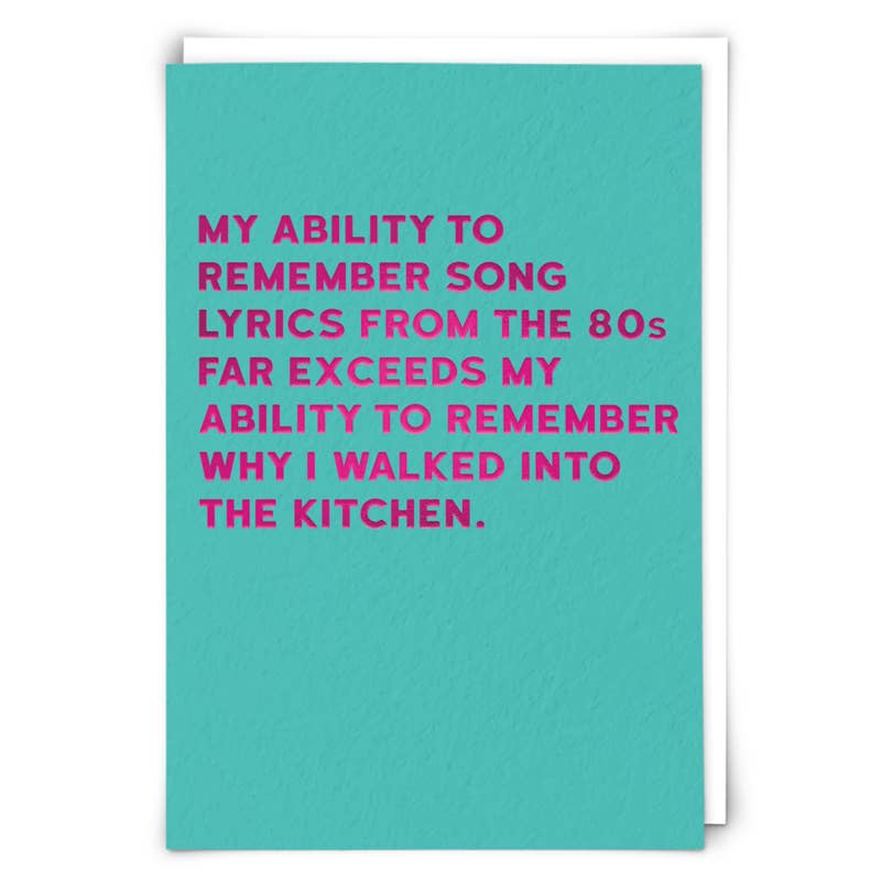 My Ability Humor Greeting Card
