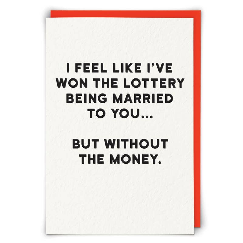 Lottery Humor Greeting Card