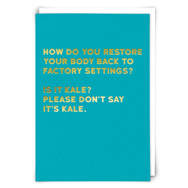 Kale Greeting Card