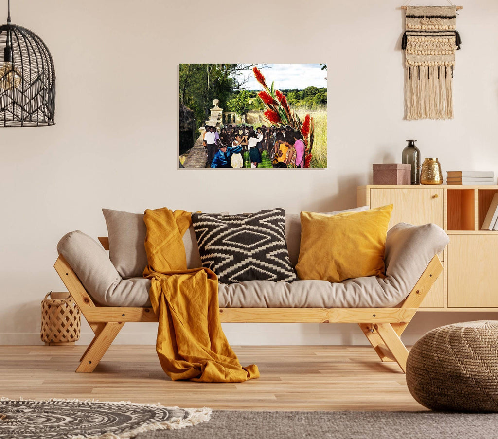 Kids Dancing Celebration Art Print: 14″ × 11″