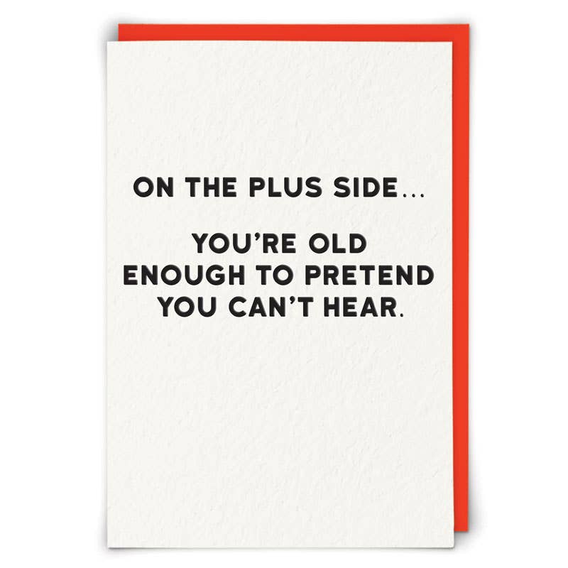 Plus Side Humor Greeting Card
