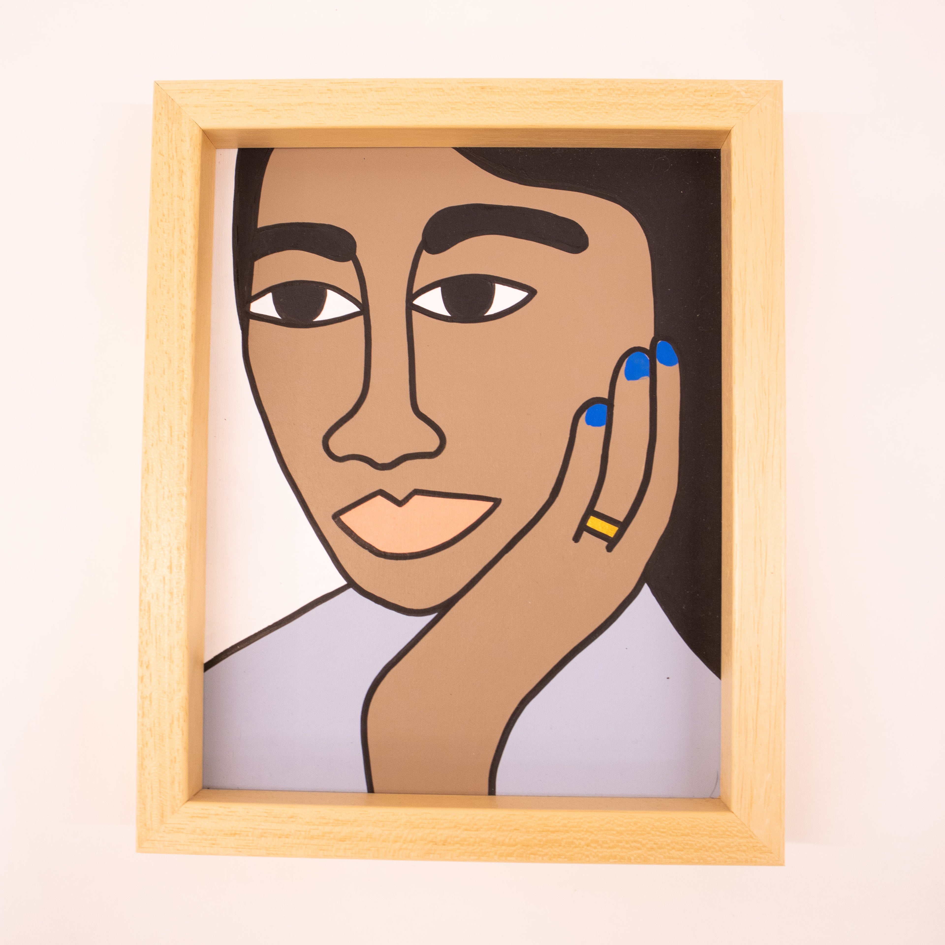 Melissa Jacobs Paintings: "Blue Fingernails"