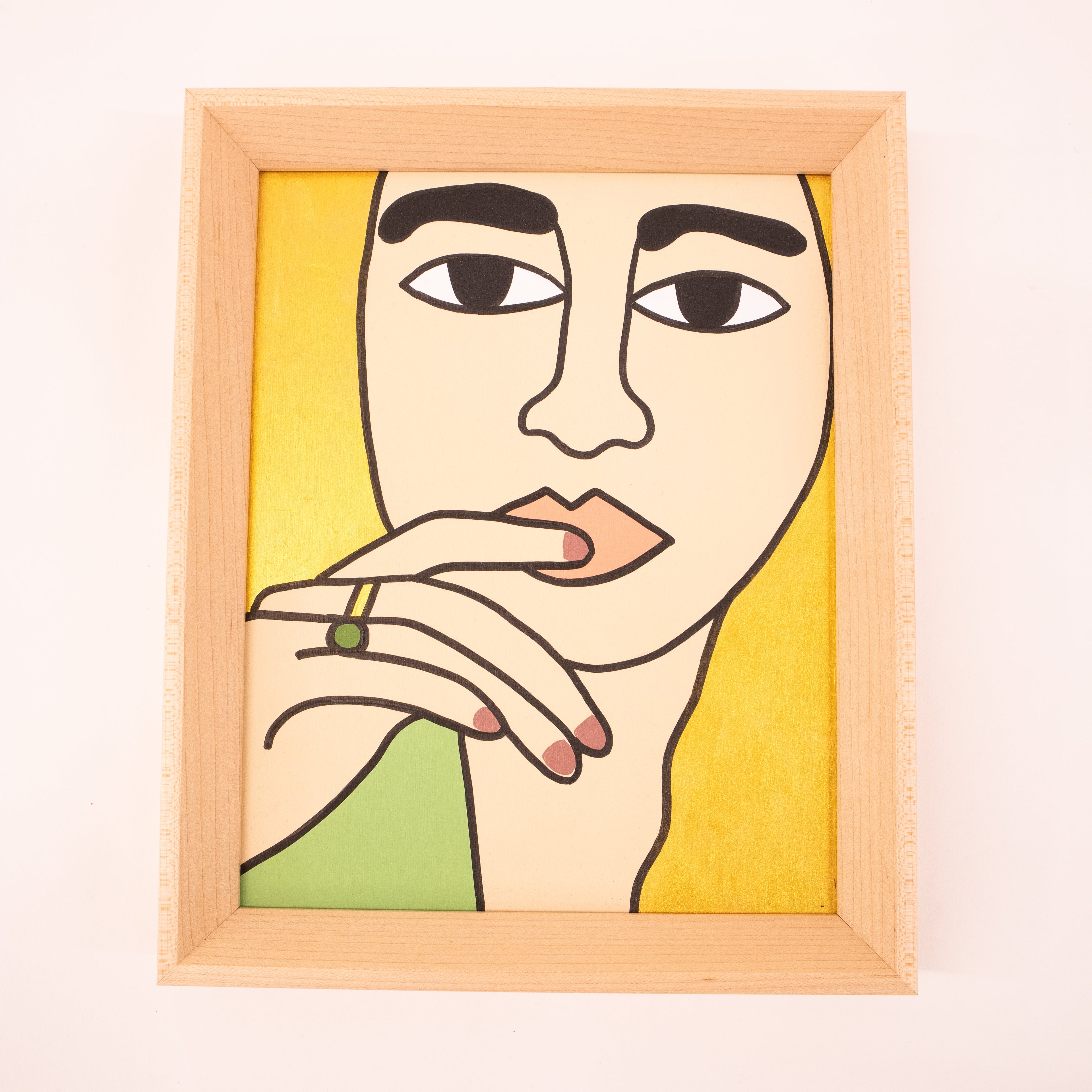 Melissa Jacobs Paintings: "Woman with Two Rings"