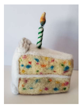 Darci Lenker Felt Art: Birthday Cake