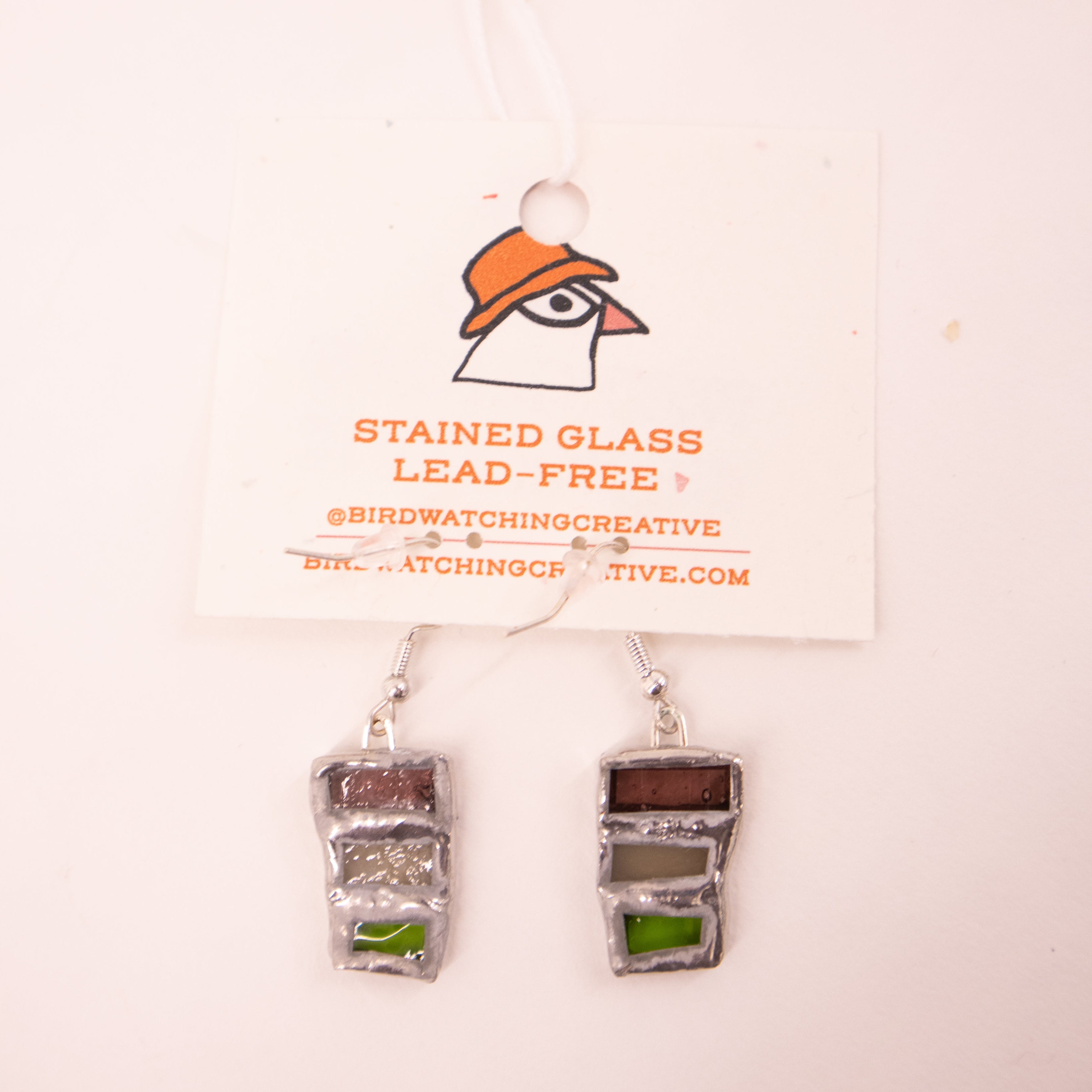 Birdwatching Creative (Anna Humes) Stained Glass Earrings