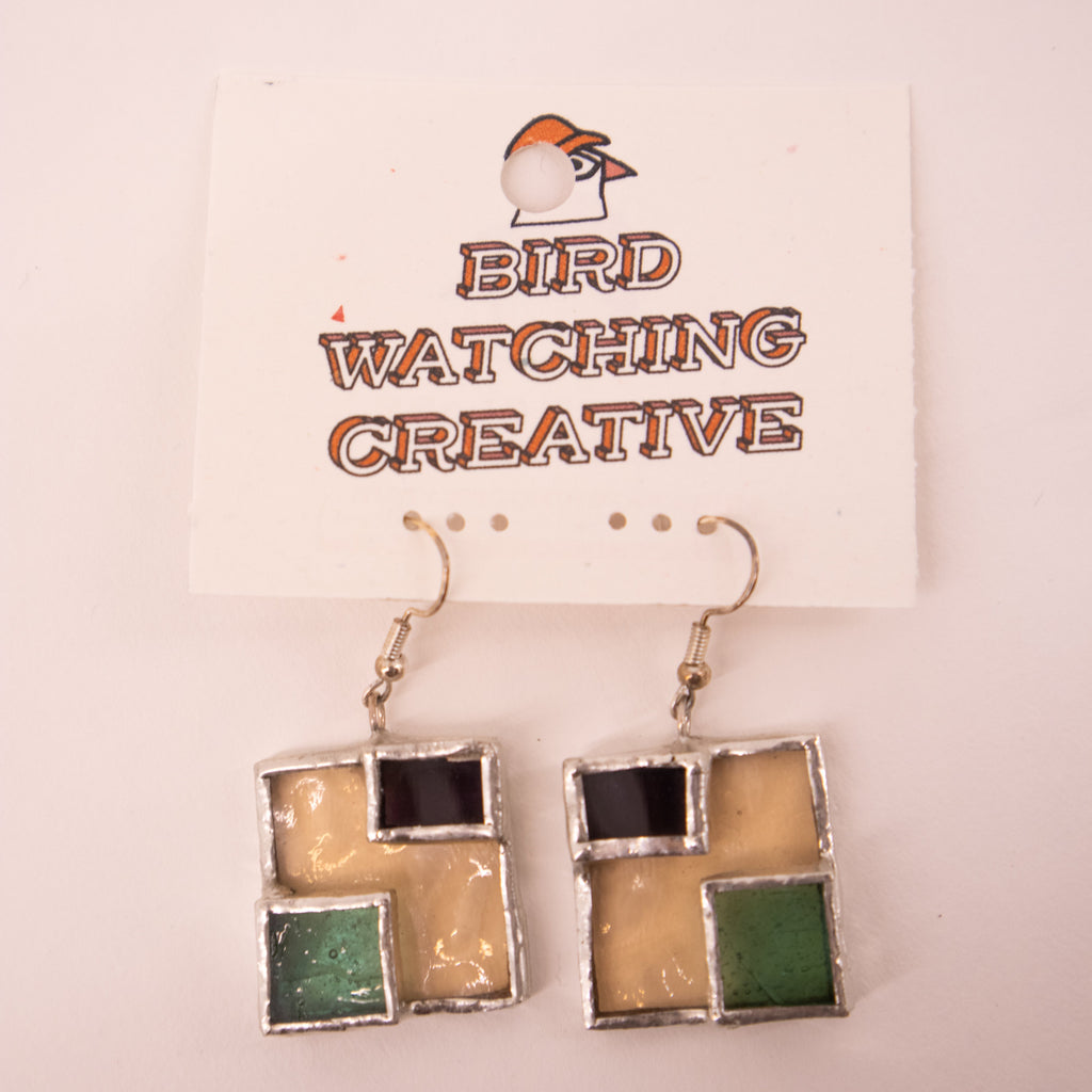 Birdwatching Creative (Anna Humes) Stained Glass Earrings