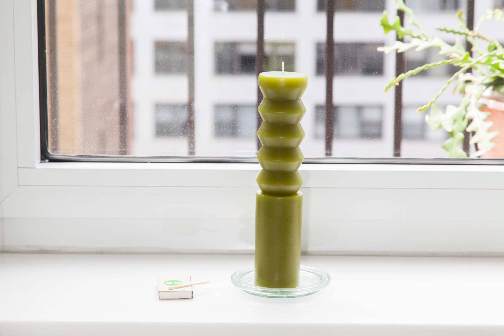 Totem Candle - Large Moss