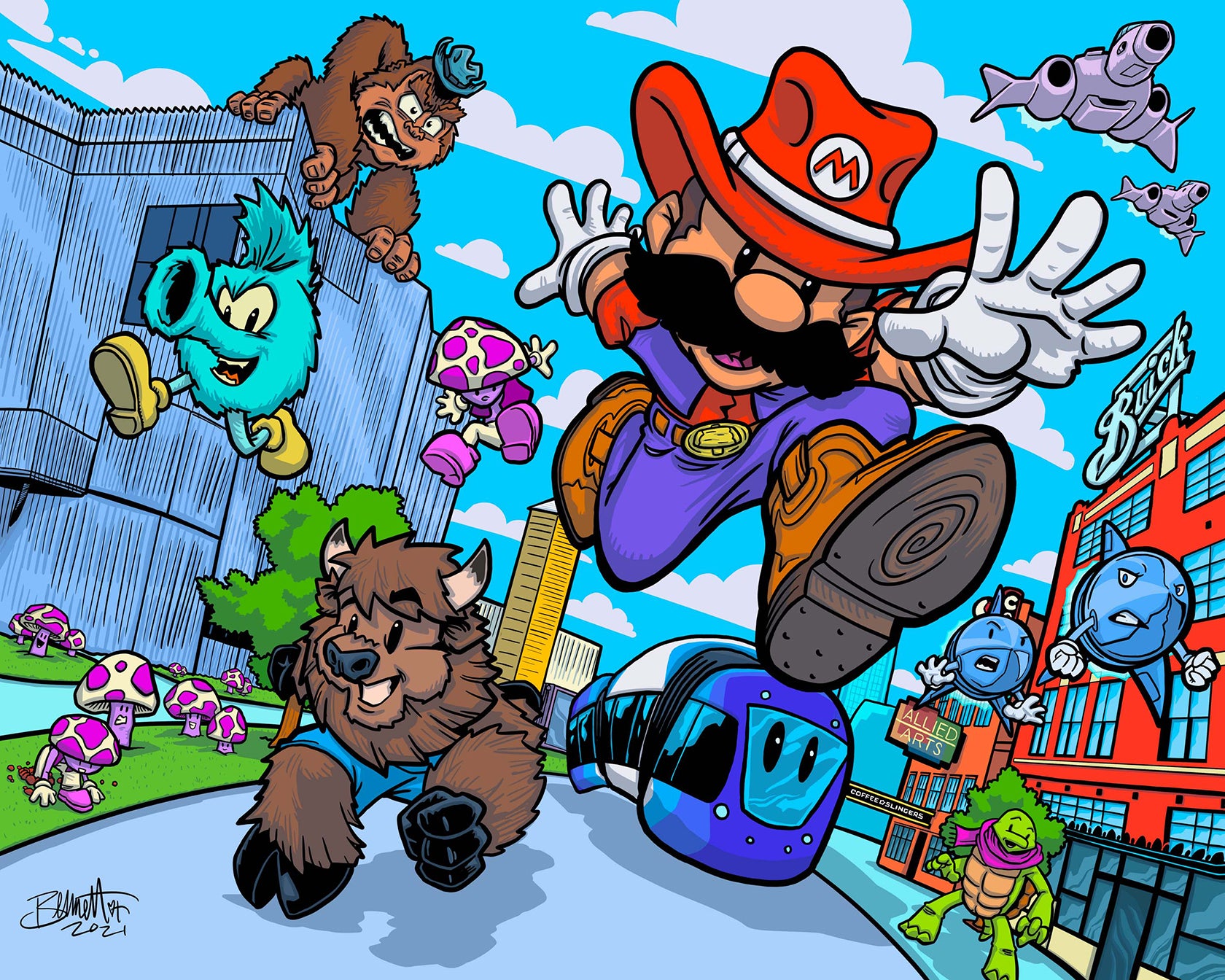 Leveling Up Broadway Print